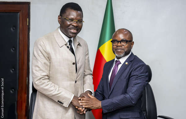 2ème session extraordinaire du CES : Conrad Gbaguidi et Joseph Djogbénou scellent un pacte républicain pour le développement