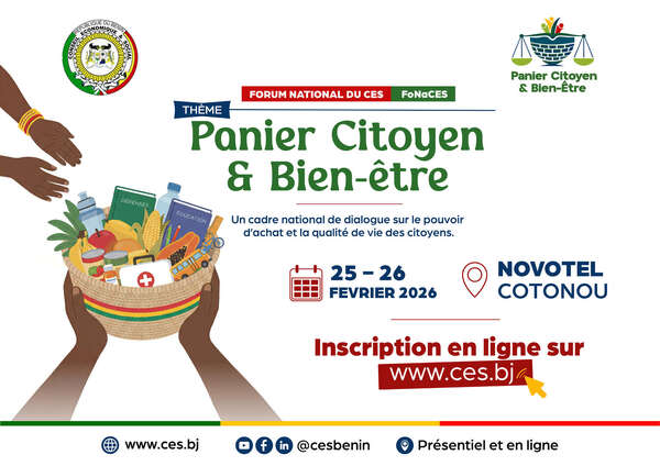 FoNaCES 2026 sur le « Panier citoyen et le Bien-être » : le nouveau pari du CES pour la cohésion sociale